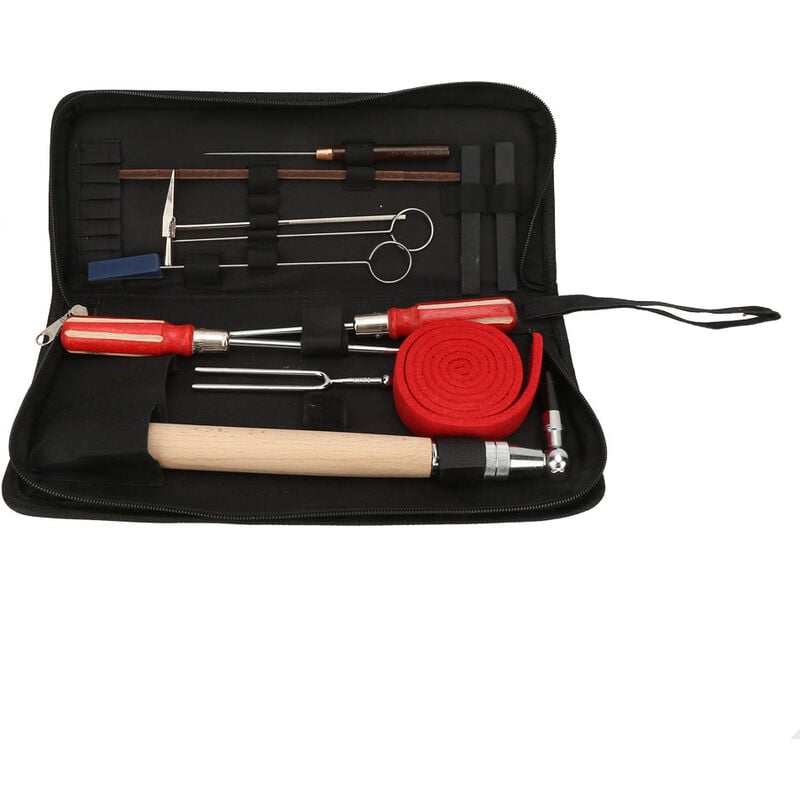 Ensemble/Kit de réglage de piano, 13 outils d'entretien pour le réglage du piano, Kit de clés de réglage pour piano - Tonysa