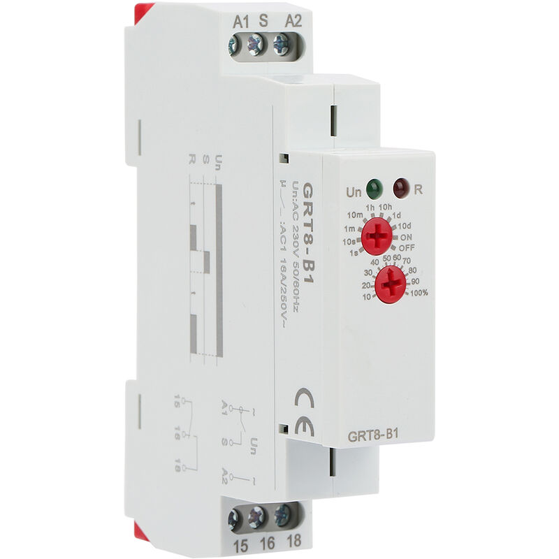 Tonysa - GRT8-B1 Mini temporisation de mise hors tension relais temporisé relais din Rail Type ac 220V