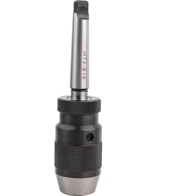 Tonysa - Mandrin de Perçage Auto-Serrant de Tour en Acier sans clé 0-13mm 1/2' et MT2-B16 Arbor Adaptateur(Mandrin Porte + Adaptateur)