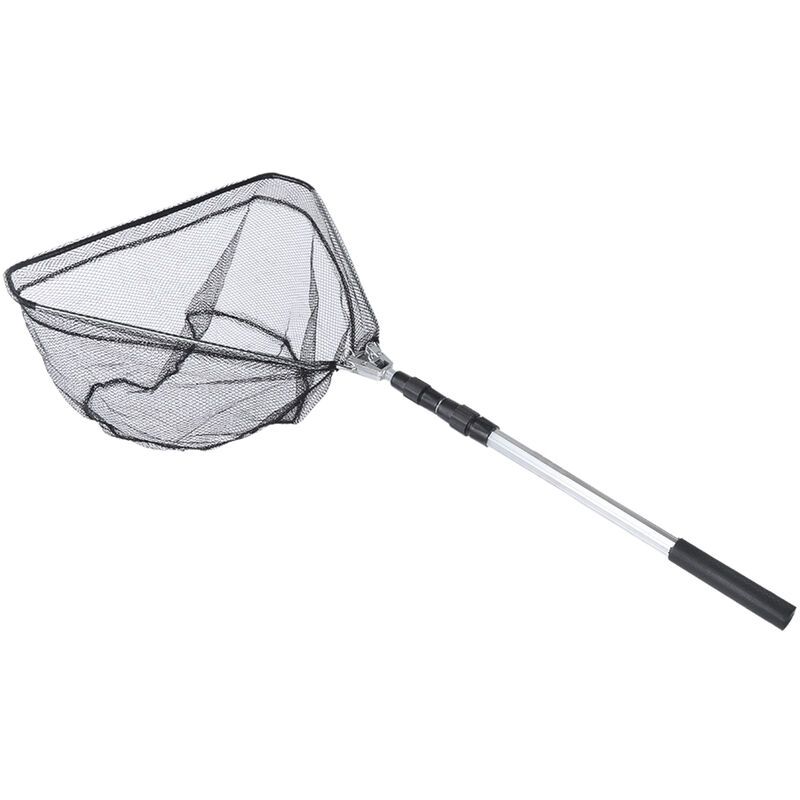 Puisette de pêche pliable triangulaire durable de 1,5 m avec poignée télescopique - Tonysa