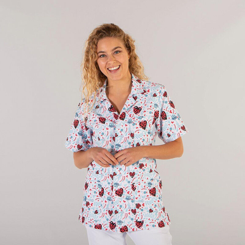 

Blusa abierta unisex manga corta GARY'S estampado KUKUXUMUSU | XS - Kuku Corazones