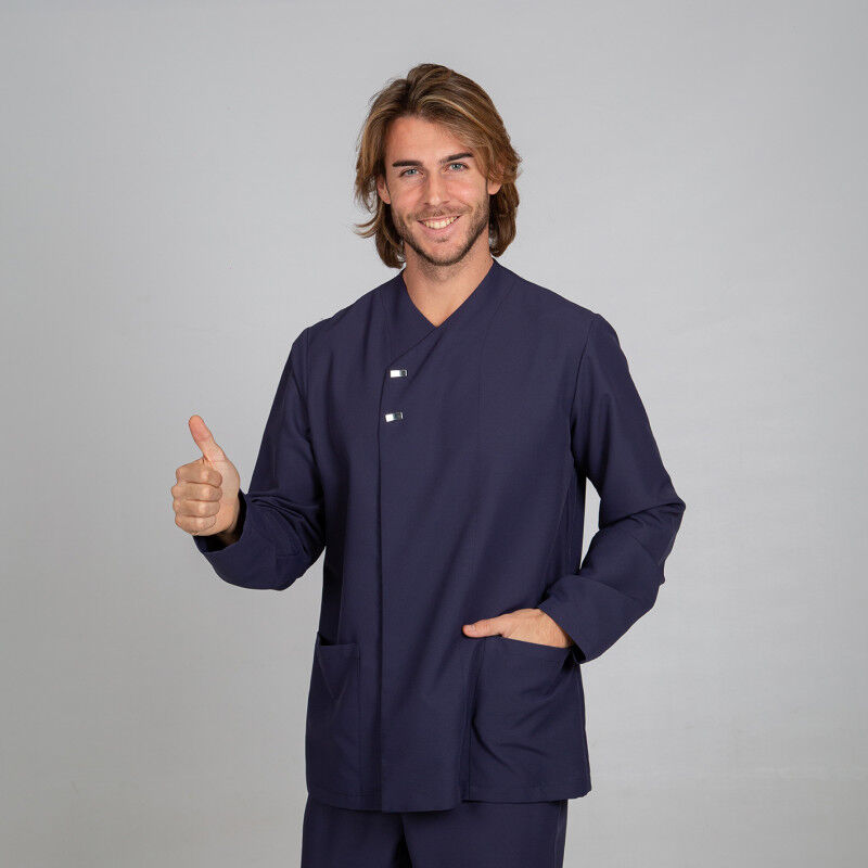 

Blusa sanitaria para hombre en microfibra de gran resistencia GARY'S Fabian | Azul marino - S
