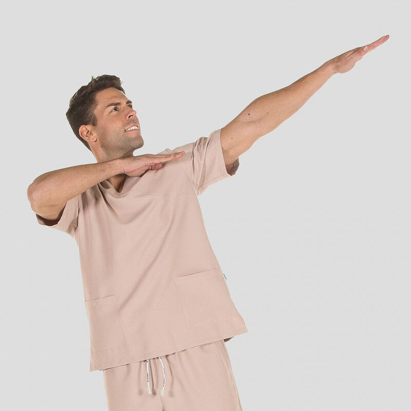 

Gary ´ S - Blusa sanitaria de microfibra GARY'S colores Nerea - 90ºC admite autoclave | XS - Arena