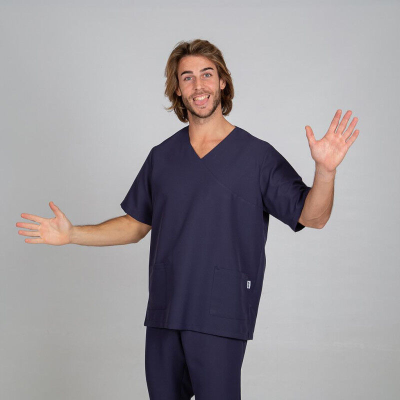 

Blusa sanitaria de microfibra GARY'S colores Nerea - 90ºC admite autoclave | S - Marino