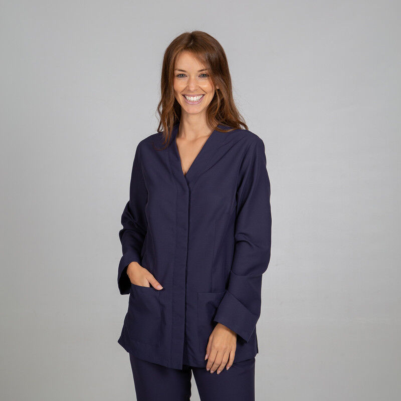 

Blusa sanitaria para mujer manga larga antibacterias GARY'S Aitana | Azul marino - L