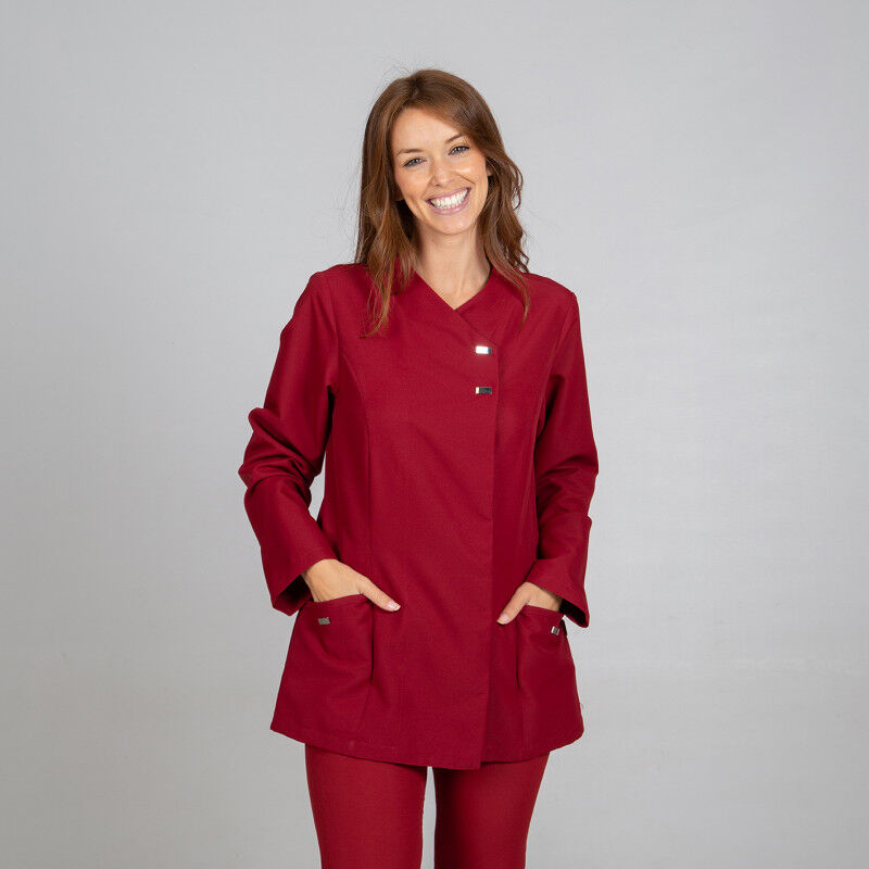 

Blusa sanitaria para mujer en microfibra de alta resistencia GARY'S Begoña | XL - Burdeos