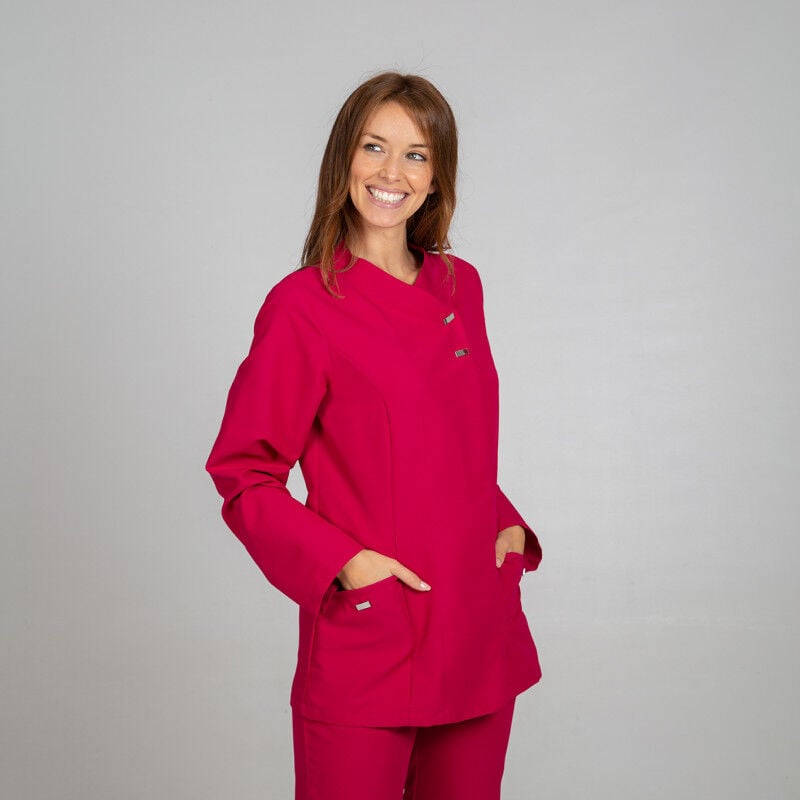 

Blusa sanitaria para mujer en microfibra de alta resistencia GARY'S Begoña | L - Frambuesa