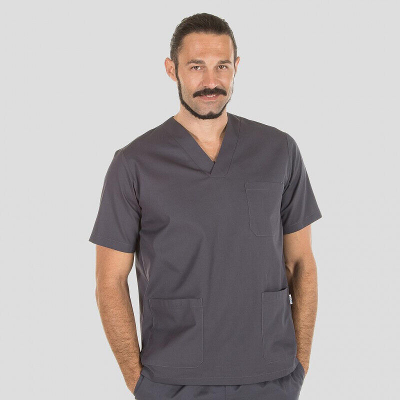 

Casaca unisex con cuello de pico y aberturas laterales GARY'S varios colores | L - Crema
