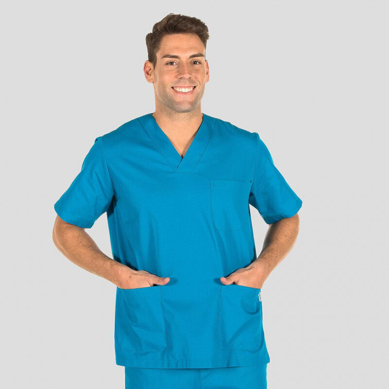 

Gary ´ S - Casaca unisex con cuello de pico y aberturas laterales GARY'S varios colores | S - Turquesa