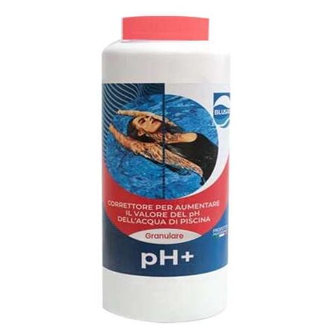 Blusan pH+ Granulare per Piscina - Innalzatore pH 1 kg - Sodio Carbonato