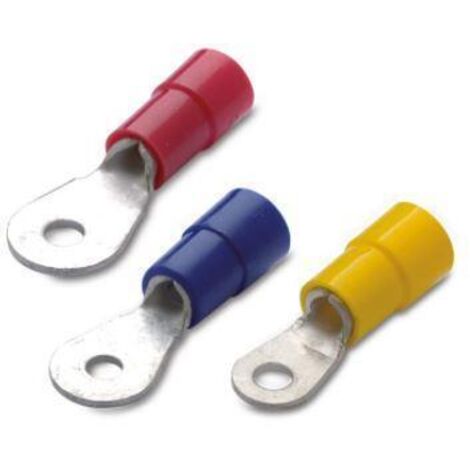 BM Quetschkabelschuhe Ringform mit PVC-Isolation 1,5MM Durchmesser: 6 100 Stk.