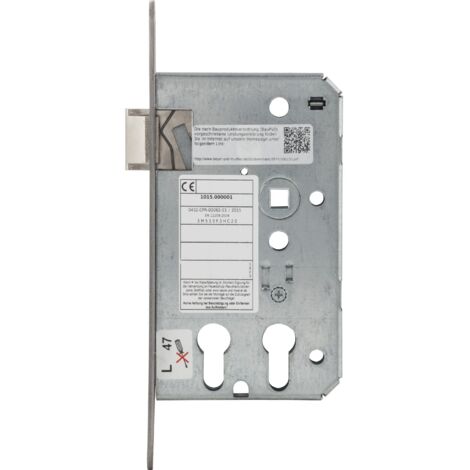 BMH Einstemmschloss 1015 PZW/2 PZ , links, DM 32/65, Edelstahl Stulp 24