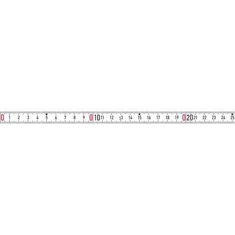 BMI  357004001LNR-SK Maßband   1 m Stahl