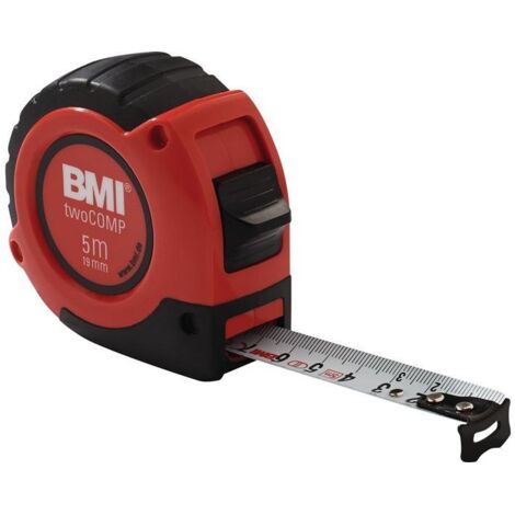 BMI 472241021M MÈTRE À RUBAN DE POCHE TWO COMP, MULTICOLORE, 2 M