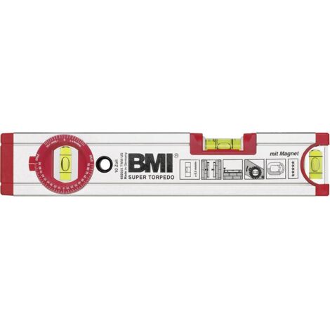 BMI 692025TWM Livella a bolla magnetica con magnete 0.5 mm/m