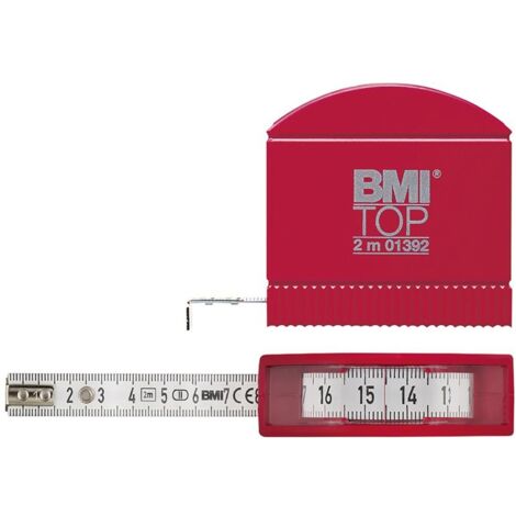 BMI Taschenbandmass m.Sichtf.3mx13mm weiß