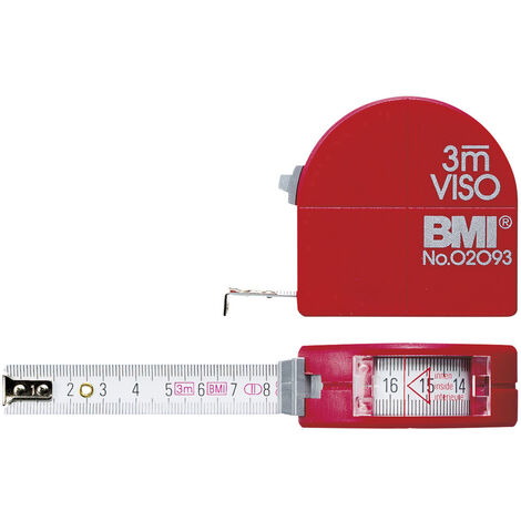 BMI Viso 405341010 Maßband   3 m Stahl