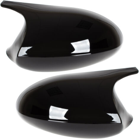 BMW 1 E81 E82 E87 E88 04-08 Spiegelkappen SCHWARZ GLÄNZEND links + rechts 2-teiliges Set