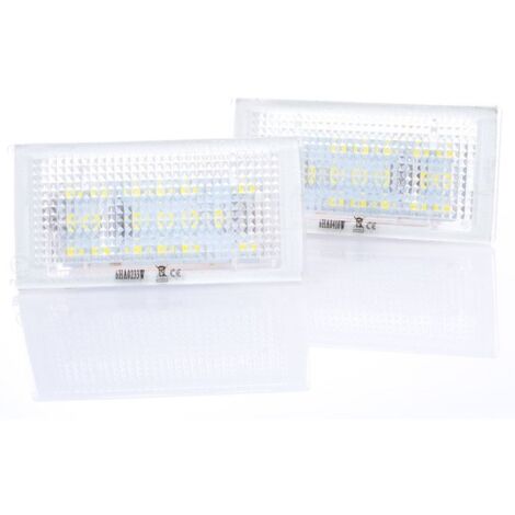 BMW 3 E46 98-03 Coupé 2 portes Éclairage de plaque d'immatriculation à LED, ensemble de 2 pièces