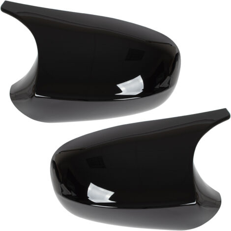 BMW 3er E90 E91 E92 E93 (08-13) Spiegelkappen SCHWARZ GLÄNZEND links + rechts 2-teiliges Set