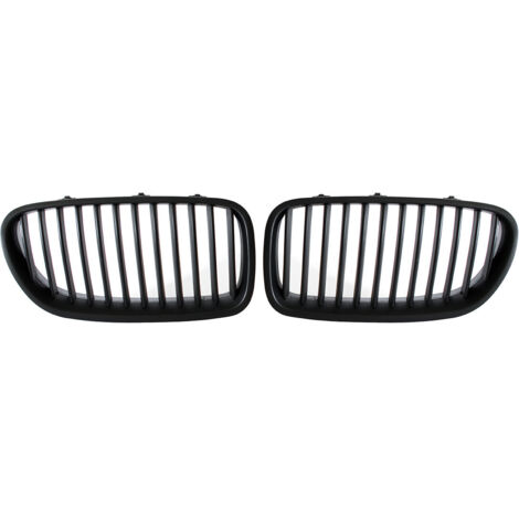 BMW 5 F10 / F11 2011- griglie tra i fari (reni) sinistra + destra set NERO OPACO