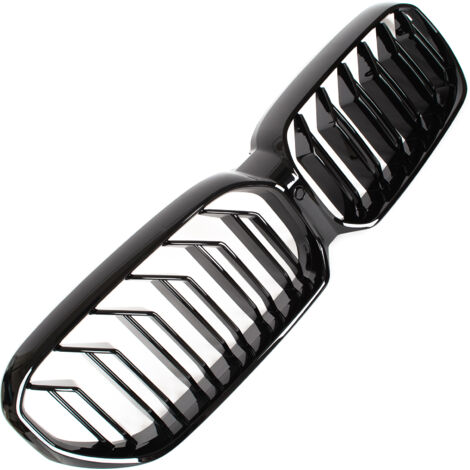 BMW 5er G30 G31 LCI 2020- Scheinwerfergrill (Niere) SCHWARZ GLASUR DOPPELSTREBEN