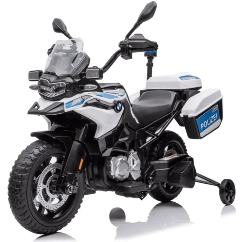 Bmw F850 gs - Moto électrique pour Enfants de Police - 12V - 3 à 6 ans - Blanc