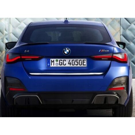 BMW i4 2020+ CHROME bande chromée pour le couvercle de coffre arrière