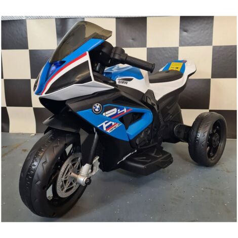 BMW Moto Elettrica per Bambini a Batteria 3 Ruote Scooter Triciclo Cavalcabile