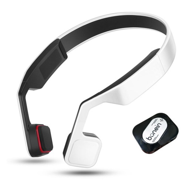 

BN-701T Auriculares Bluetooth Inalambricos Auriculares de conduccion osea Amplificador de sonido TV Elder Auriculares Bateria incorporada, blanco