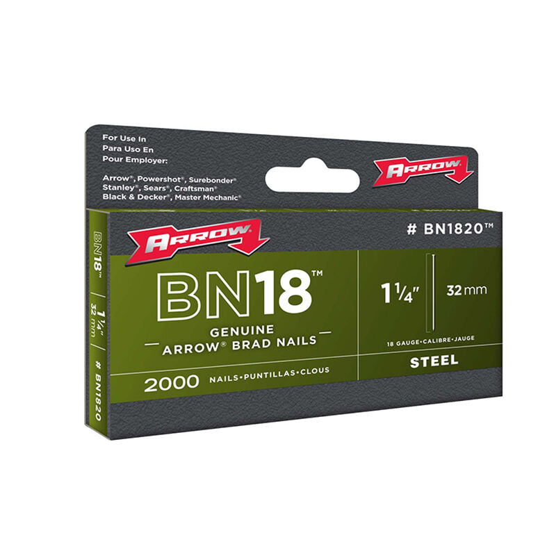 ABN1820 BN1820 Brad Nails 32mm 18g (Pack 1000) ARRBN1820 - Arrow