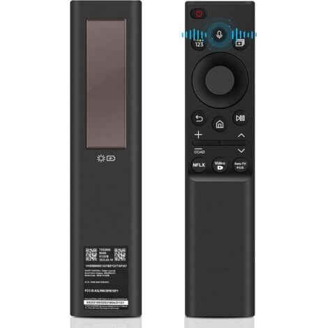 SJQKA BN59-01357B Télécommande de rechange pour Samsung Smart TV, télécommande vocale solaire avec 3 touches de raccourci, compatible avec The Frame, Neo QLED, Crystal UHD Séries (2021-2023)