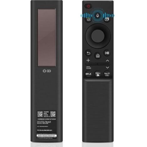 BN59-01357B Télécommande de rechange pour Samsung Smart TV, télécommande vocale solaire avec 3 touches de raccourci, compatible avec The Frame, Neo QLED, Crystal UHD Séries (2021-2023)