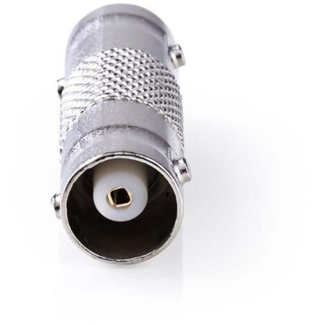 BNC Adapter  BNC Buchse  BNC Buchse  Vernickelt  50 Ohm  Gerade  Metall  Silber  10 Stk.  Umschlag