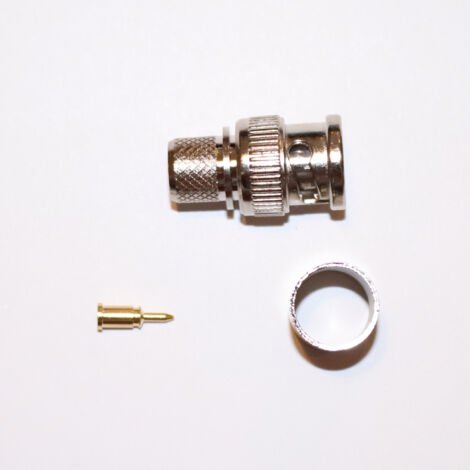 BNC-Stecker auf RG213, H1000, RF10 Crimp