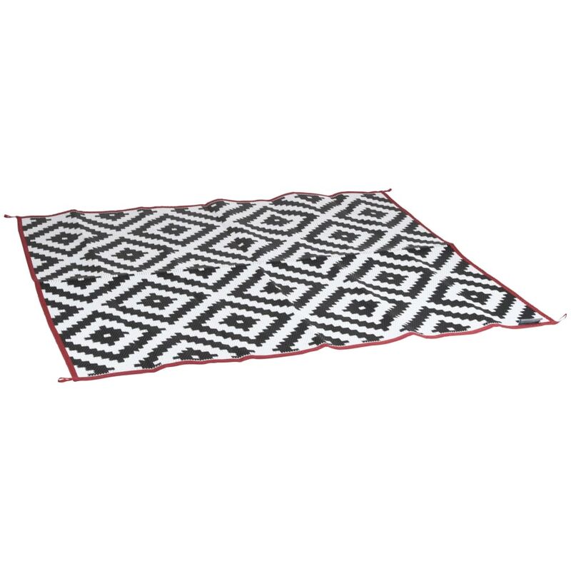 

Alfombra de exterior Chill mat Lewisham M negro blanco 2x1,8cm - Multicolor - Bo-camp