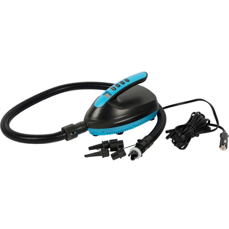 

Bo-Camp Bomba de aire eléctrica para tabla SUP/tienda 90 L/min 12 V - Negro