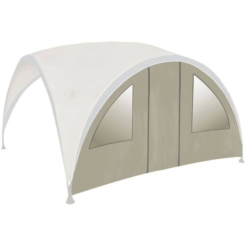 Paroi latérale pour abri de réception porte et fenêtre l beige Bo-camp n/a