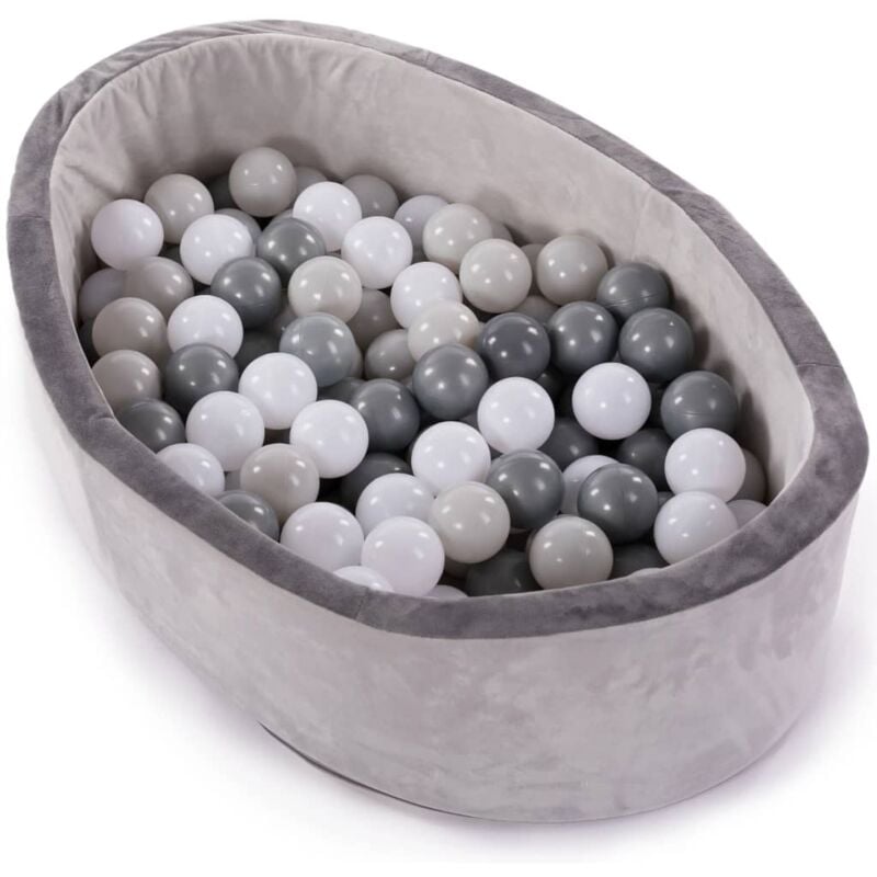 

Piscina de bolas con 120 bolas B-Ball gris - Gris - Bo Jungle