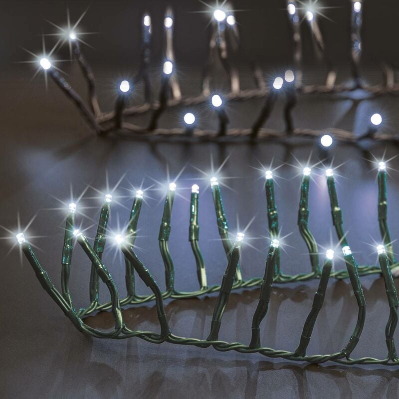 Boa lumineux extérieur 10m 500 led blanc froid + transfo - Feeric lights & christmas