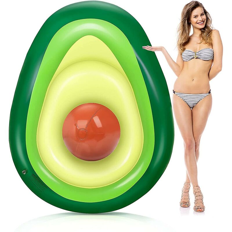 Boa gonfiabile gigante dell'avocado, galleggiante gonfiabile della piscina con la palla divertente, giocattoli del partito del galleggiante della