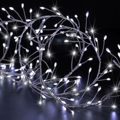 Boa luminosa in rame 200 led 2,5 m per esterni multicolore - Feeric lights & christmas