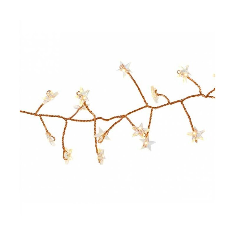 

Boa micro LED luz guirnalda con estrellas funciona con baterías