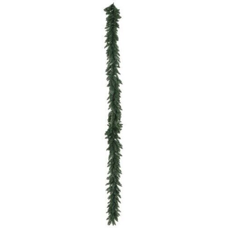 Boa natalizio "Cavalese" in PVC effetto aghi di Pino color Verde 270 cm decorazione Natalizia