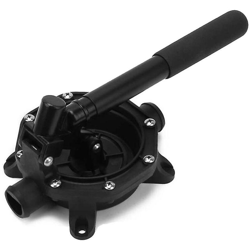 Pompe de cale à membrane manuelle pour bateau auto-amorçante 2724 Lph/720 gph Poignée à 2 positions pour tuyau de 33 mm de diamètre