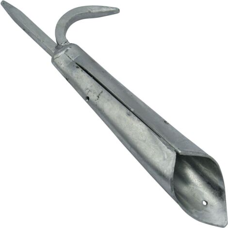 Boat Hook Head Single 14" (380MM Galvanised Secure To Pole)