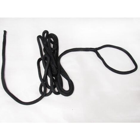 Boat Mooring Rope Dock Line (16MM 6M Double Braided Spliced Bungee with Soft Eye)