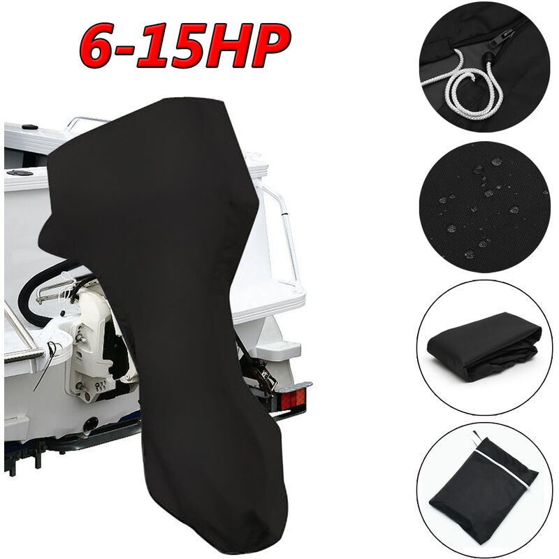 Insma - Boat Outboard Motor Cover For 6-15HP Motor Waterproof