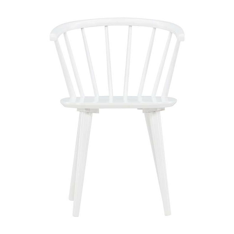 Ebuy24 - Bobby chaise de salle à manger avec accoudoirs bois blanc