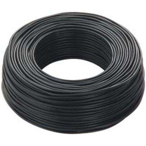 bobina 100 mtl cavo elettrico unipolare sezione 1x2,5 mm nero black